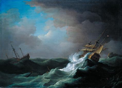 ‘Ships in Distress in a Storm’, Peter Monamy, c.1720–30 | Tate