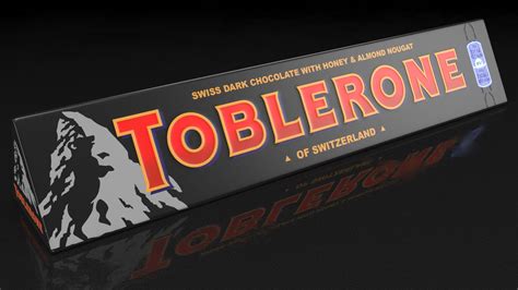 Toblerone Dark Chocolate Package 3D Model $19 - .3ds .blend .c4d .fbx ...