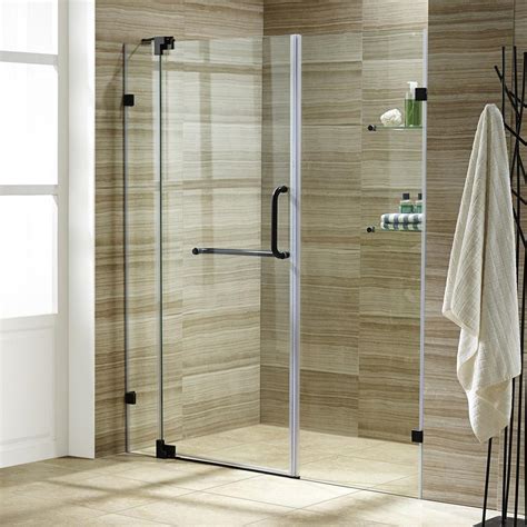 VIGO Pirouette 66 in. x 72 in. Frameless Pivot Shower Door with ...