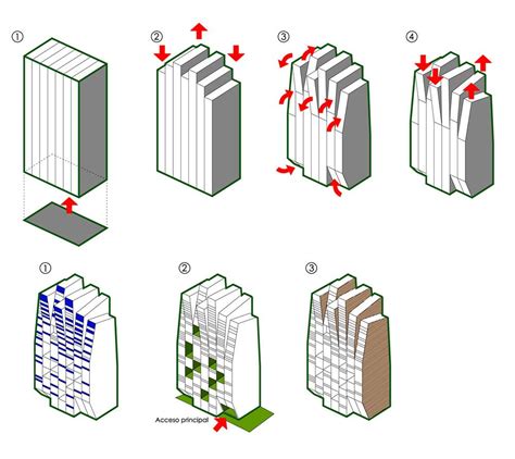 Mixed Use Tower / Moho Architects | Mixed use, Concept diagram and Towers