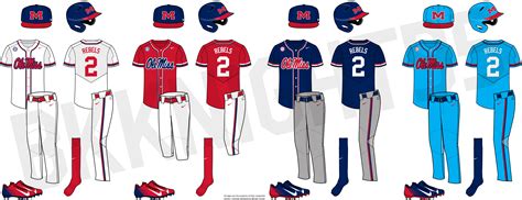 Grey Ole Miss Baseball Uniforms