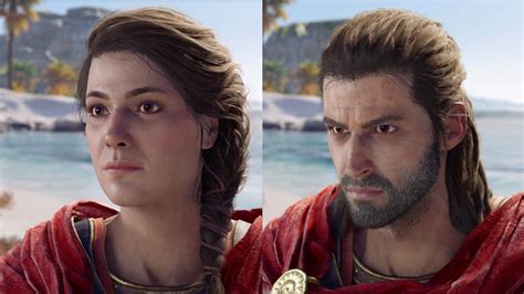 Classify Alexios and Kassandra from AC Odyssey and where they might pass