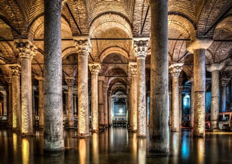 Expansive Basilica Cistern Built From Salvaged Ruins