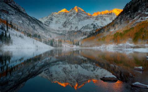 Mountain Aspen Forest Colorado Autumn Landscape Wallpapers - Wallpaper Cave