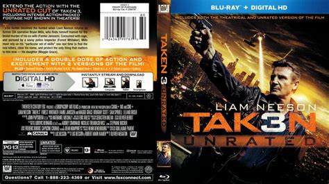 Tak3n Unrated - Movie Blu-Ray Scanned Covers - Taken 3 2014 R1 :: DVD ...