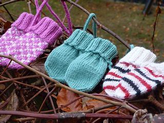 Free Knitting Pattern For Baby Mittens Without Thumb