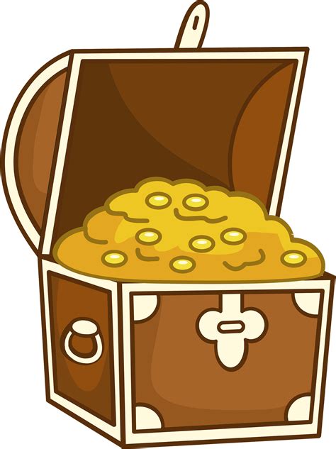 Treasure chest clipart vector design illustration. Treasure chest set ...