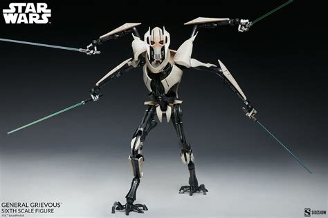 New General Grievous Fig Has an Impressive Lightsaber Collection - Bell ...