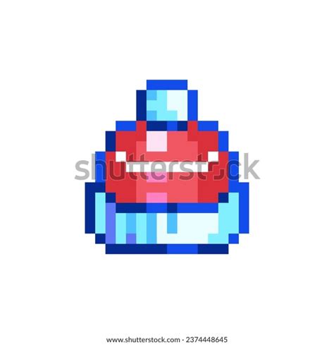 Pixel Art Santa Hat Retro 8 Stock Vector (Royalty Free) 2374448645 ...