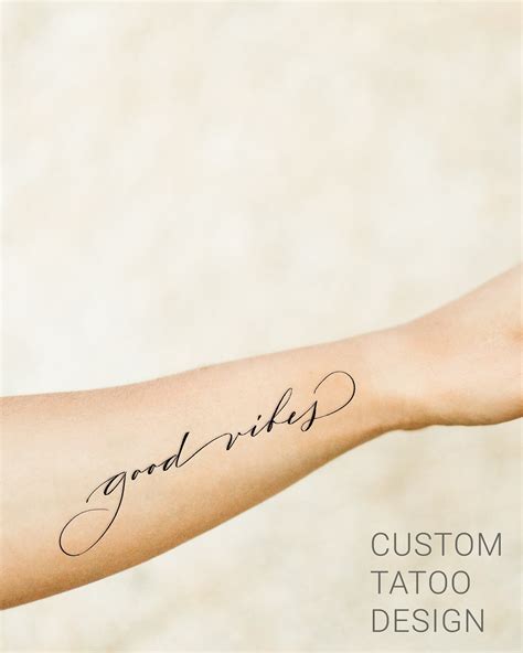 Custom Script Tattoo Design Calligraphy Script Forearm Name - Etsy UK