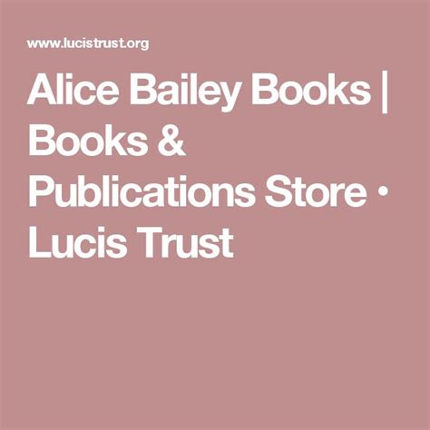 Alice Bailey Books | Books & Publications Store • Lucis Trust | Book ...