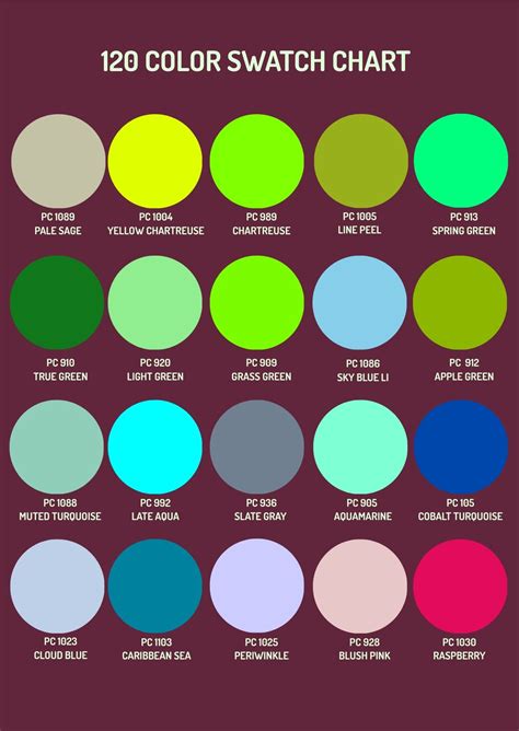 Color Swatch Chart Illustrator Pdf Template Net | The Best Porn Website