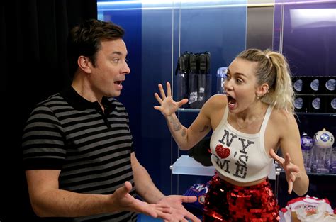 Miley Cyrus and Jimmy Fallon Freak Out Fans In ‘Tonight Show’ Photobomb ...