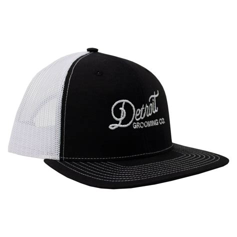 Detroit Grooming Classic Baseball Cap, black & white. | Hats for men ...