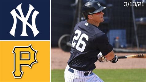 New York Yankees Vs. Pittsburgh Pirates | Spring Training Highlights ...