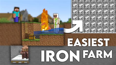 Minecraft EASY IRON FARM | 1.19 Iron Farm Tutorial - YouTube