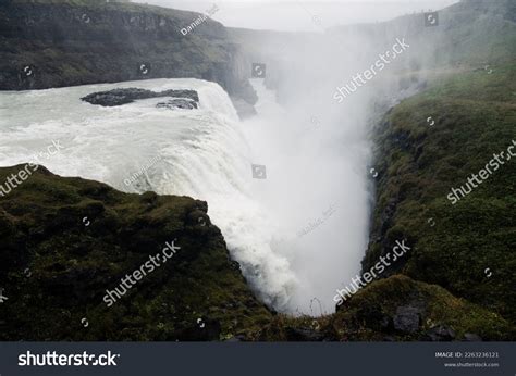 Iceland Nature Golden Circle Waterfalls Beautiful Stock Photo ...