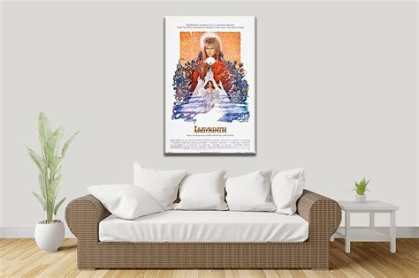 Premium Quality Vintage Labyrinth Film Poster | Canvas Prints Australia