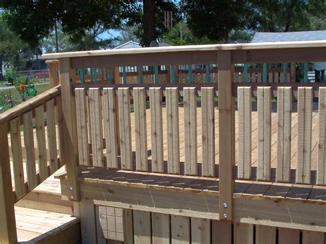 13 Simple Wood Deck Ideas Featuring Green Railings | Deck railing ...