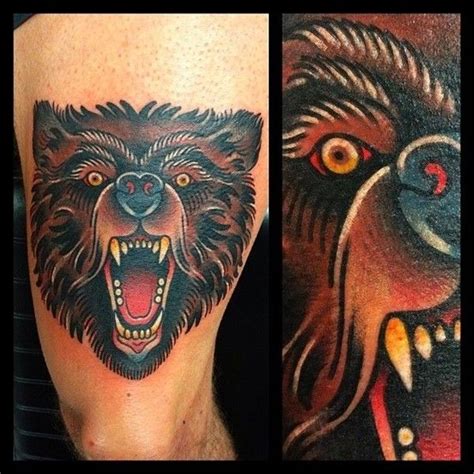 120 Inspiring Bear Tattoo Designs & Meanings | Bear tattoo designs ...