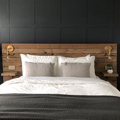 wall vase — Colors and Craft Wood Headboard Bedroom, Reclaimed Wood ...