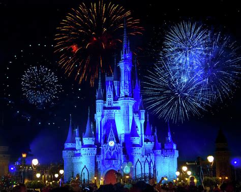 Cinderella Castle Fireworks Photograph by Mark Andrew Thomas