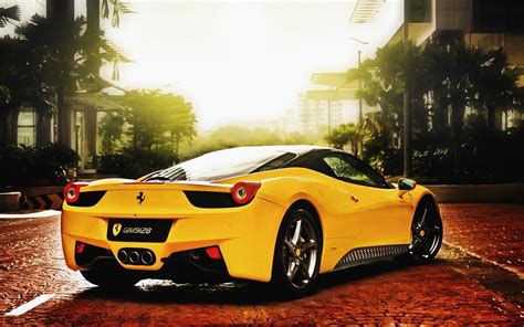 car, Ferrari, Ferrari 458, Ferrari 458 Italia, Yellow Cars Wallpapers ...