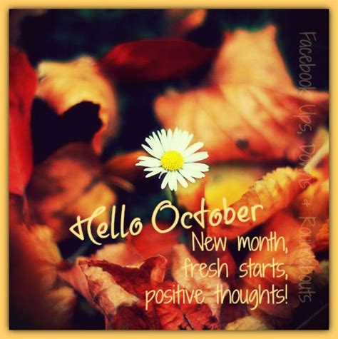 Hello October New month, fresh starts, positive thoughts! https://www ...