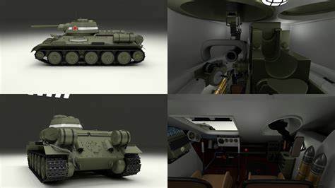 Eastern Front Armor Pack with Interior v1 | Tank, Interior, T 34