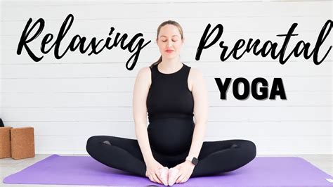 RELAXING PREGNANCY YOGA STRETCHES | Third Trimester Yoga for BETTER ...