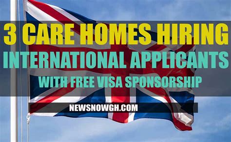 CARE HOMES HIRING INTERNATIONAL APPLICANTS