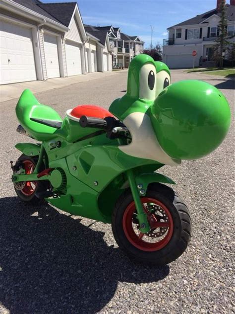 Yoshi Bike | Super mario art, Mario art, Mario and luigi