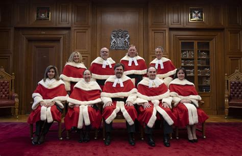 The members of the Supreme Court of Canada look like they could just as ...