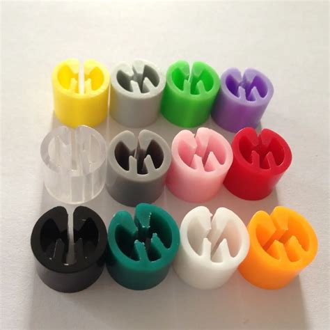 100pcs Plastic PS Snap Retail Clothes Hanger Size Marker Garment Labels ...