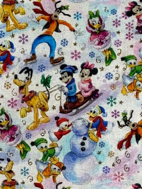 Disney Christmas Fabric 100% Cotton Fabric Fat Quarter Tumbler - Etsy