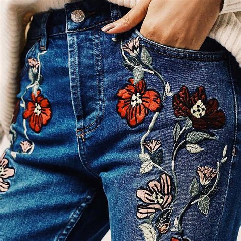 Embroidered Jeans