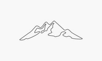 Mountain Outline Drawing