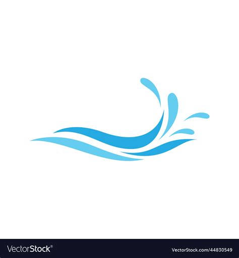 Water wave Royalty Free Vector Image - VectorStock