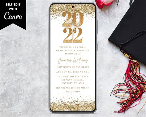 Digital Graduation Party Invitation Electronic Grad Invite - Etsy in ...