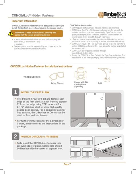 TimberTech Decking Install Guide