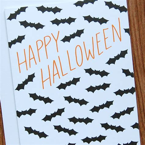 Happy Halloween Bats Card from Happy Cactus Designs | Happy halloween ...