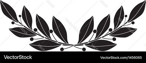 Laurel branch Royalty Free Vector Image - VectorStock