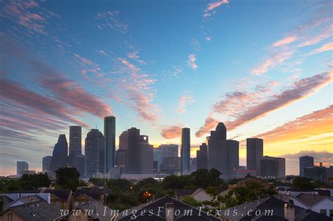 Houston Skyline Images - Sunrise : Houston, Texas : Images from Texas