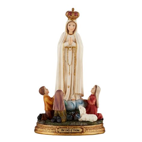 OUR LADY OF FATIMA WITH CHILDREN STATUE - Divine Mercy Gift Shop