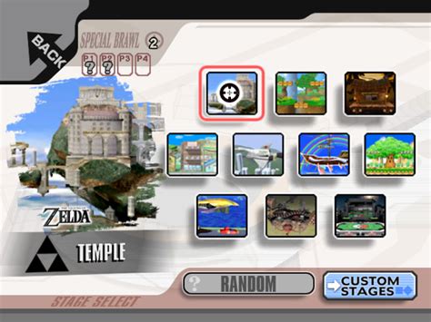 Image - Stage Select Brawl Melee.jpg | Smashpedia | FANDOM powered by Wikia