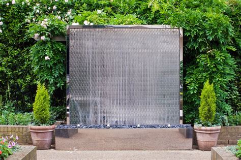 Petal wall fountain - Contemporary - Garden Water Features - London ...