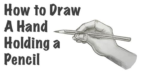 How to Draw a Hand Holding a Pencil - YouTube