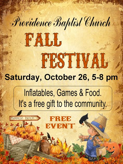 Church Fall Festival Flyer Templates