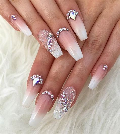 23 Glitzy Nails with Diamonds We Can’t Stop Looking At - Fashion Blog ...