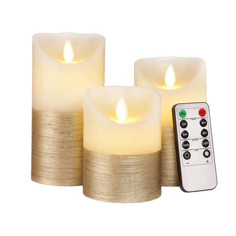 Flameless Candles Flickering LED | Battery Operated Electric Pillar ...